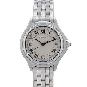 B&P Cartier Cougar 987906  White Roman Dial